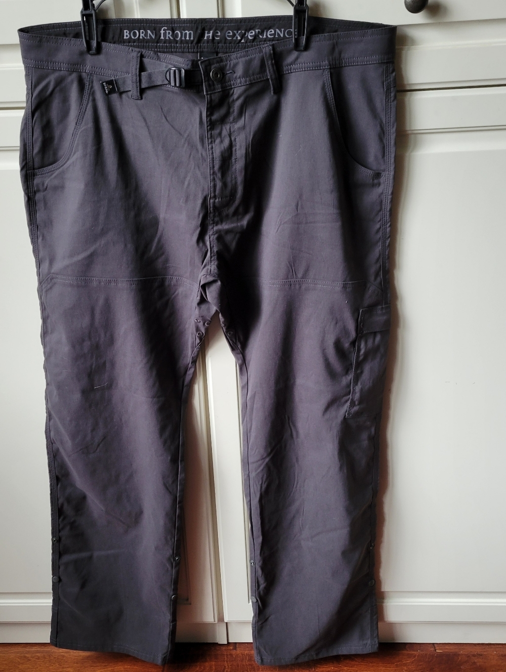 prAna Mens Dark Brown Stretch Zion Cargo Hiking Pants Size 40x32